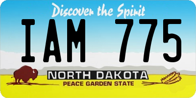 ND license plate IAM775