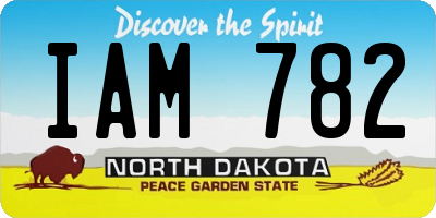 ND license plate IAM782
