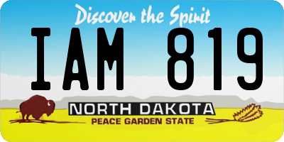 ND license plate IAM819