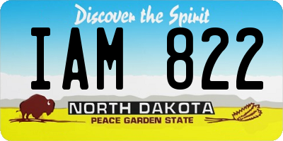 ND license plate IAM822