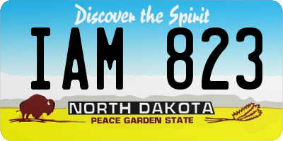 ND license plate IAM823