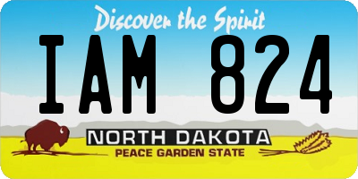 ND license plate IAM824