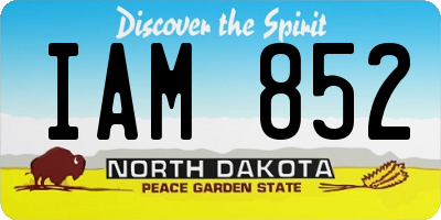 ND license plate IAM852