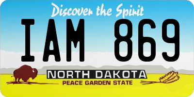 ND license plate IAM869