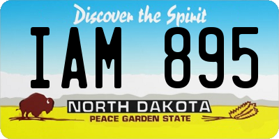 ND license plate IAM895