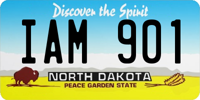 ND license plate IAM901