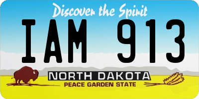 ND license plate IAM913