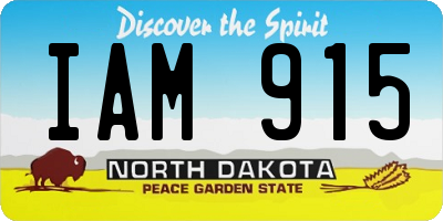 ND license plate IAM915