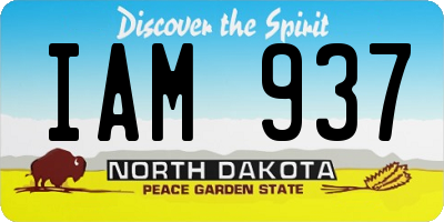 ND license plate IAM937