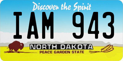 ND license plate IAM943