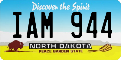 ND license plate IAM944