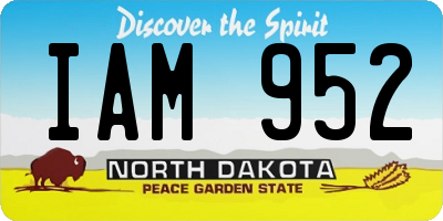 ND license plate IAM952