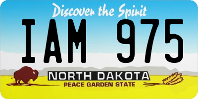 ND license plate IAM975