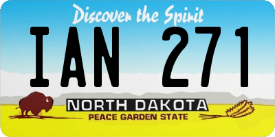 ND license plate IAN271