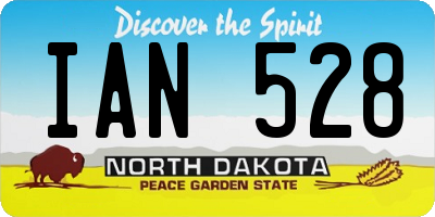 ND license plate IAN528