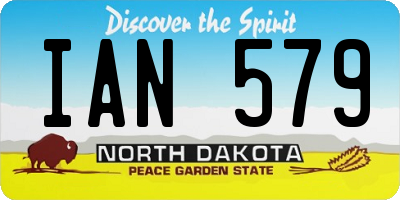ND license plate IAN579