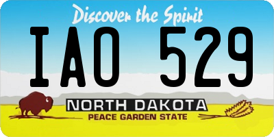 ND license plate IAO529