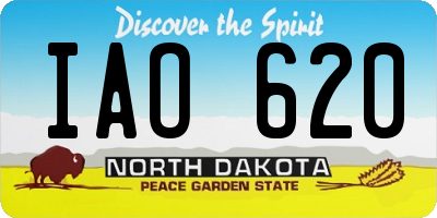 ND license plate IAO620