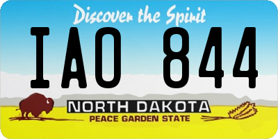 ND license plate IAO844