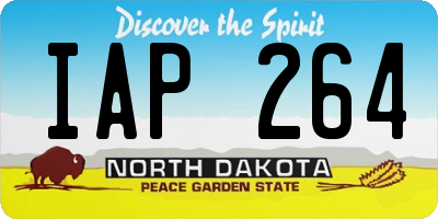 ND license plate IAP264
