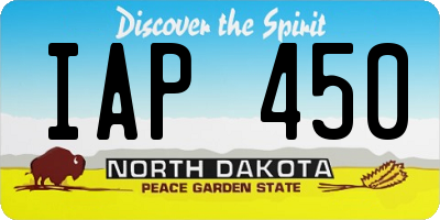ND license plate IAP450
