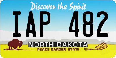 ND license plate IAP482