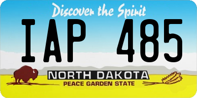 ND license plate IAP485
