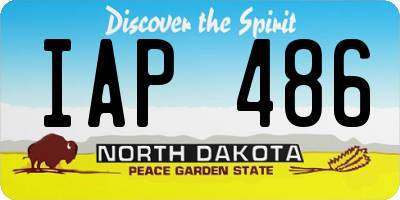 ND license plate IAP486