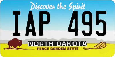 ND license plate IAP495