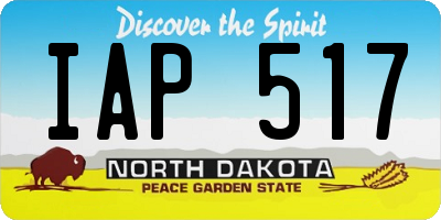 ND license plate IAP517