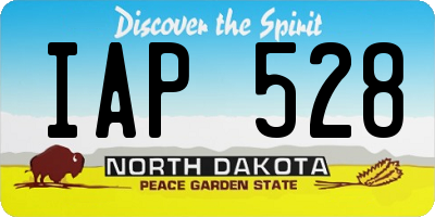 ND license plate IAP528