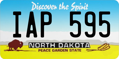 ND license plate IAP595
