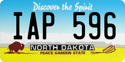 ND license plate IAP596
