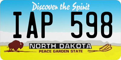 ND license plate IAP598