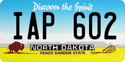 ND license plate IAP602