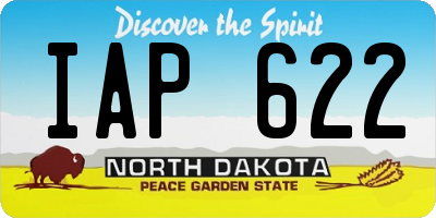ND license plate IAP622