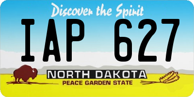 ND license plate IAP627