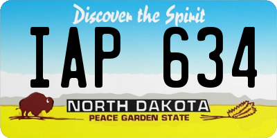 ND license plate IAP634