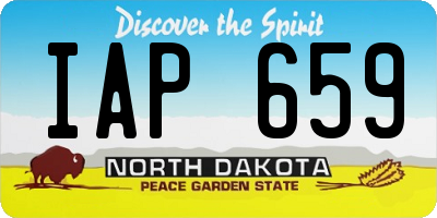 ND license plate IAP659