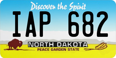 ND license plate IAP682