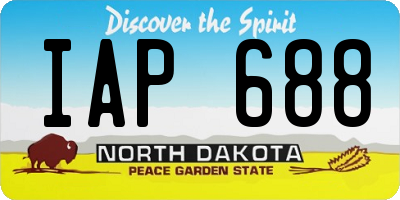 ND license plate IAP688