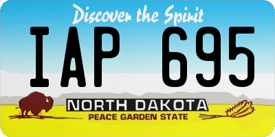 ND license plate IAP695