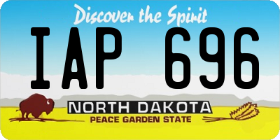 ND license plate IAP696