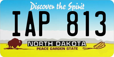 ND license plate IAP813