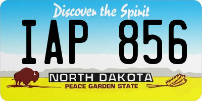 ND license plate IAP856