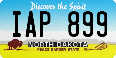 ND license plate IAP899