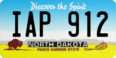 ND license plate IAP912