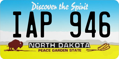 ND license plate IAP946