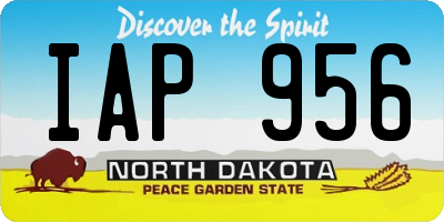 ND license plate IAP956