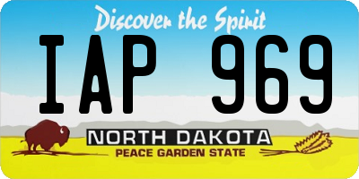 ND license plate IAP969